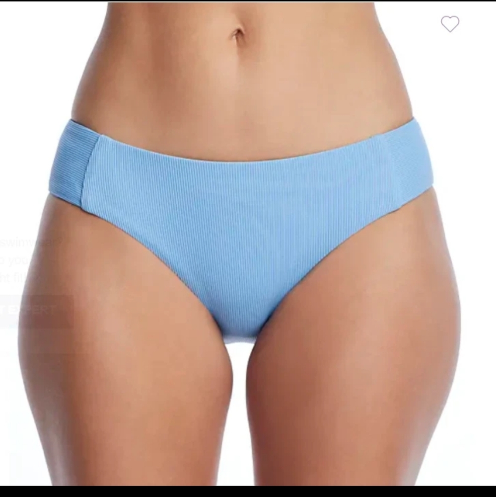 Becca by Rebecca Women's Virtue SKY BLUE Fine Line American Fit Swim Bottom, M